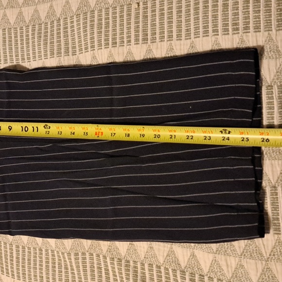 Eileen Fisher Black Pinstripe Trousers - Picture 5 of 8